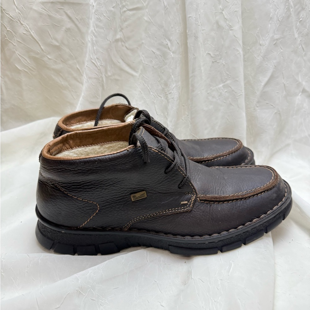 Rieker men’s Dark Brown Leather Ankle Boots size 41